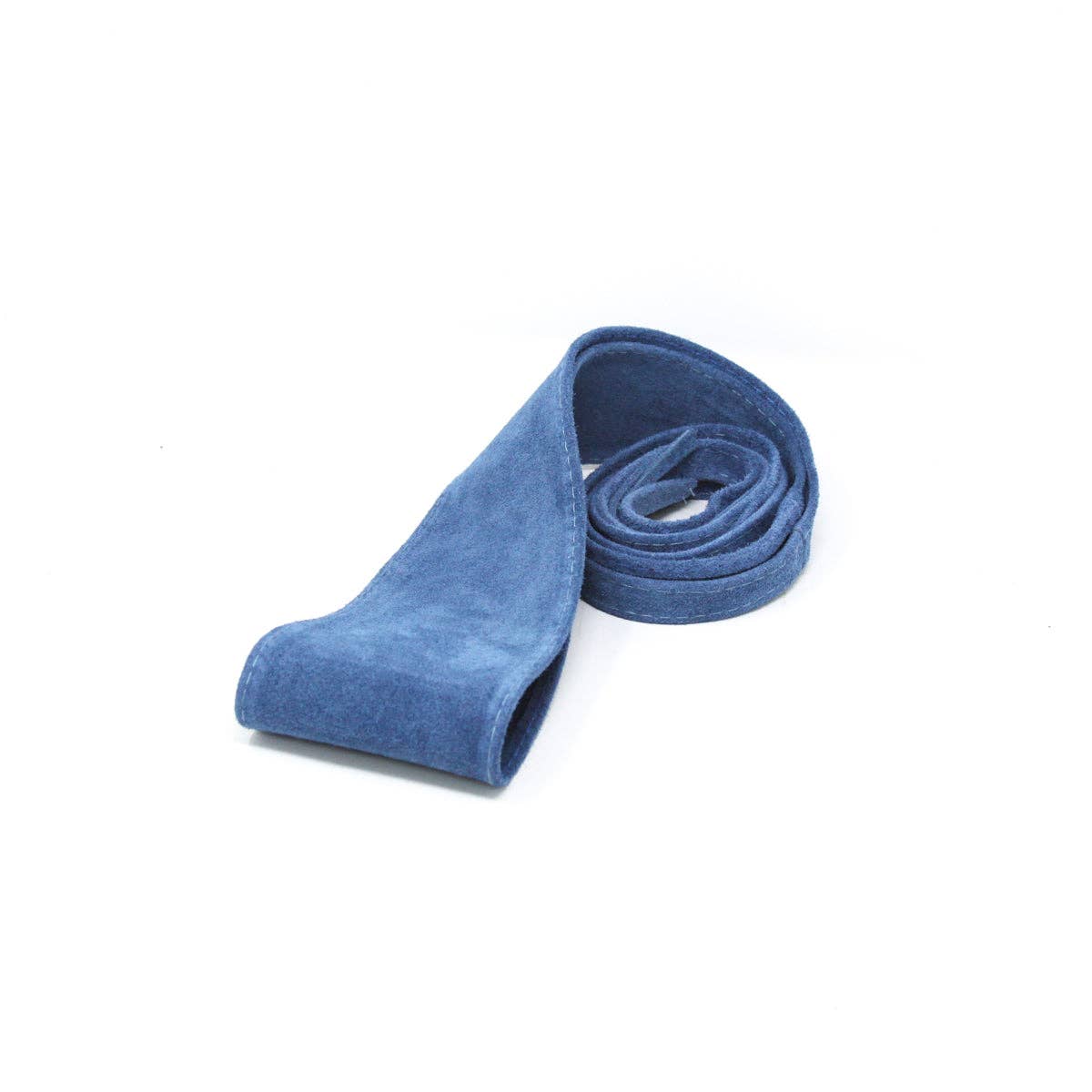 German Fuentes Handbags - CINT-03 THIN SUEDE WRAP BELT: Navy Blue