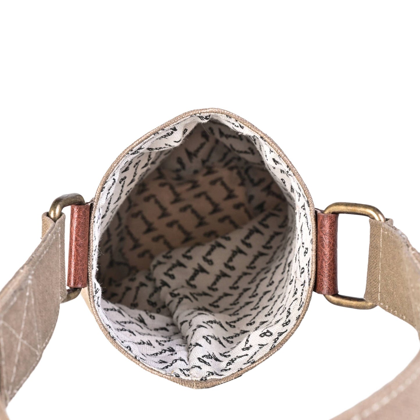 Mona B. - GOOD TIMES FLOW Up-Cycled Canvas Wine Tote Bag