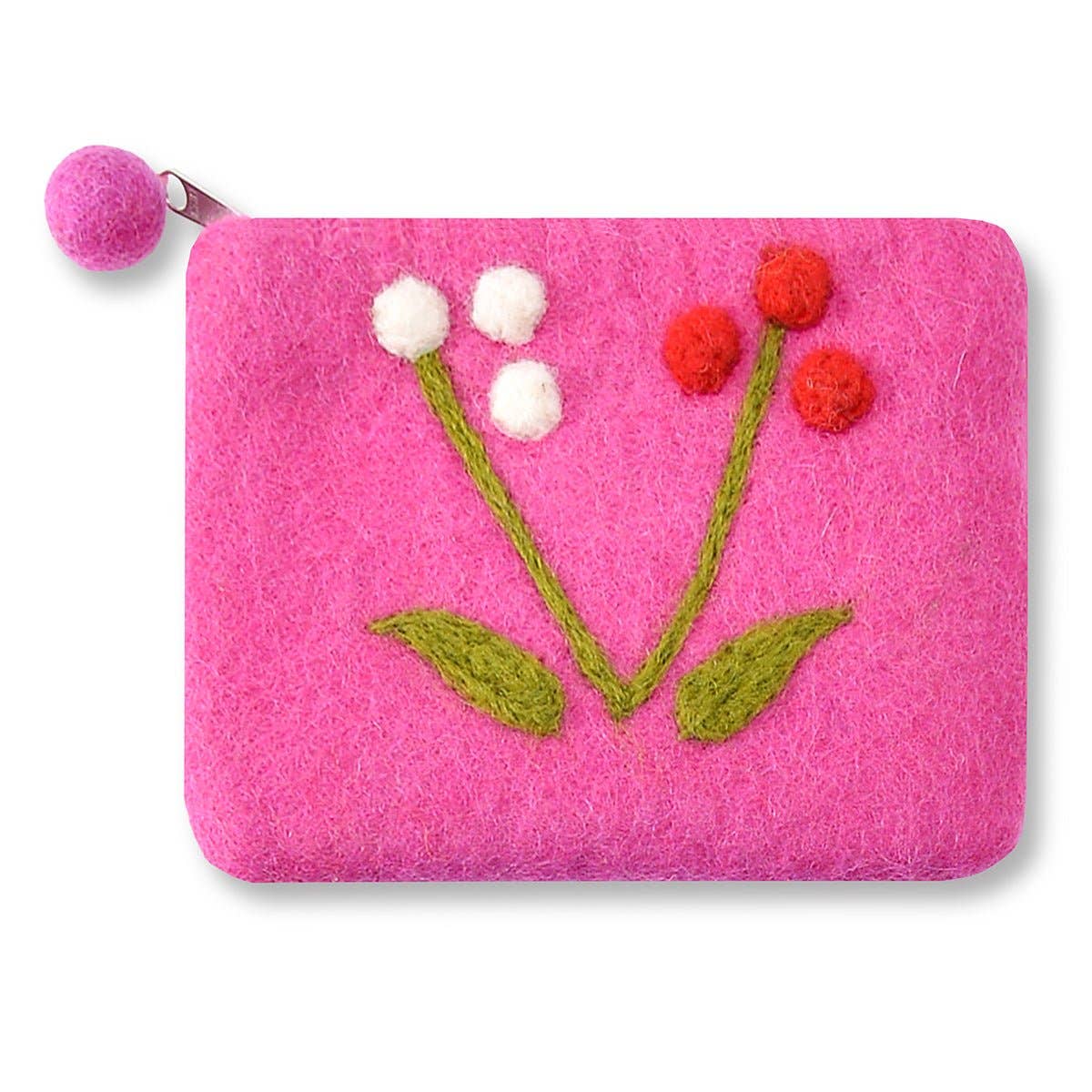BNB Crafts Inc. - Cherry Design Coin purse: Green