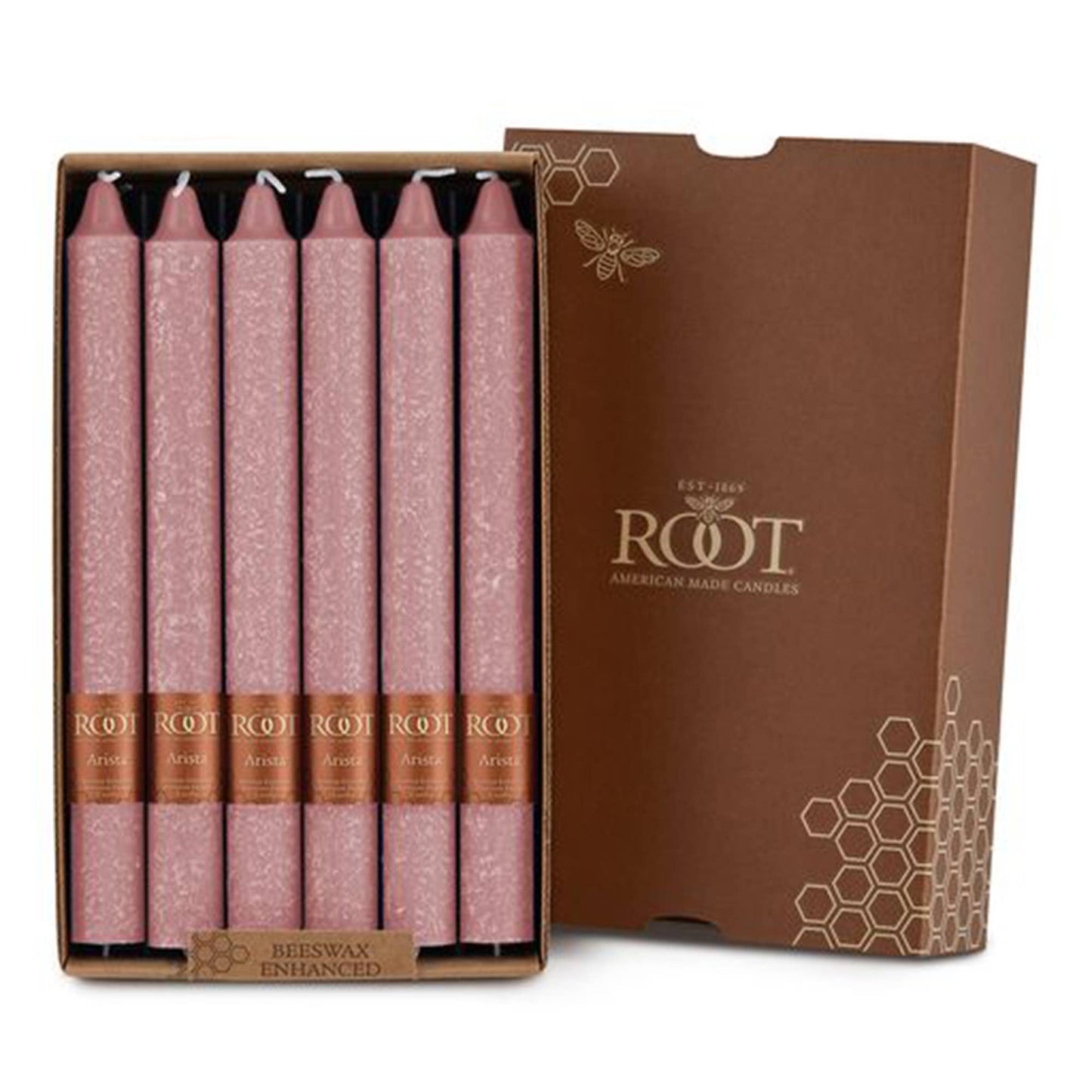 ROOT Candles - ROOT Timberline Arista Candles Box Of 12: Beeswax / 12 inch
