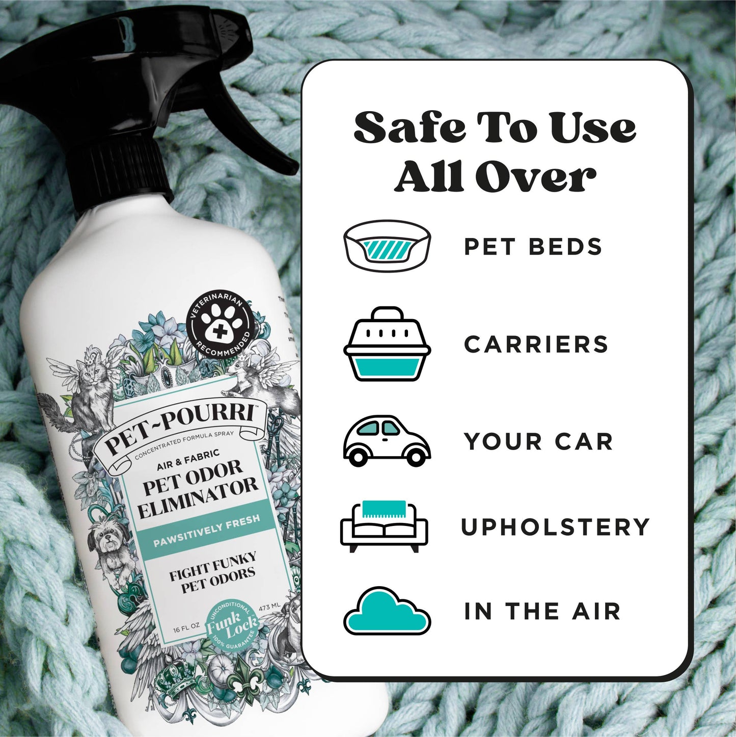 ~Pourri - Pet~Pourri Pawsitively Fresh Air+Fabric Odor Refresher 16oz