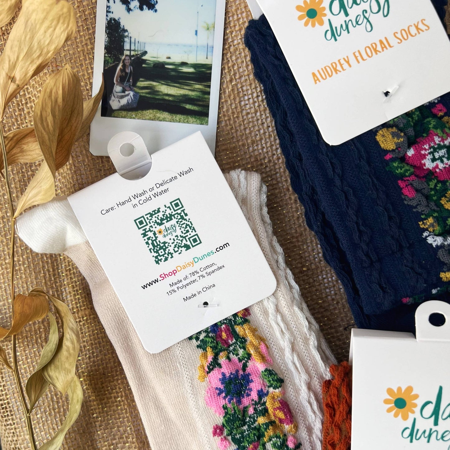 Daisy Dunes - Audrey Vintage Socks: Black