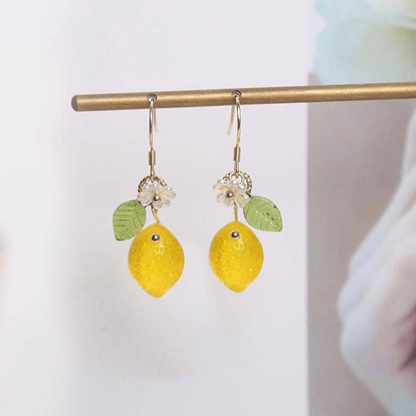 Haengseongworkshop - 18K Gold Plated S925 Lemon Earrings