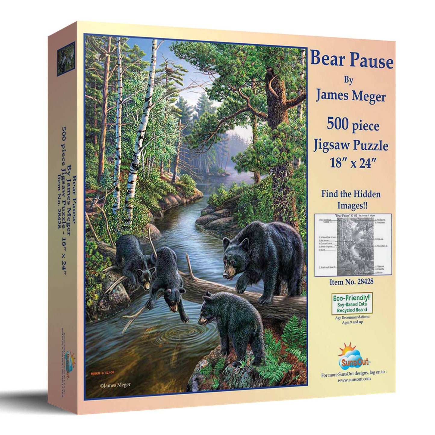 SunsOut - 0501 Bear Pause 500 pc Puzzle