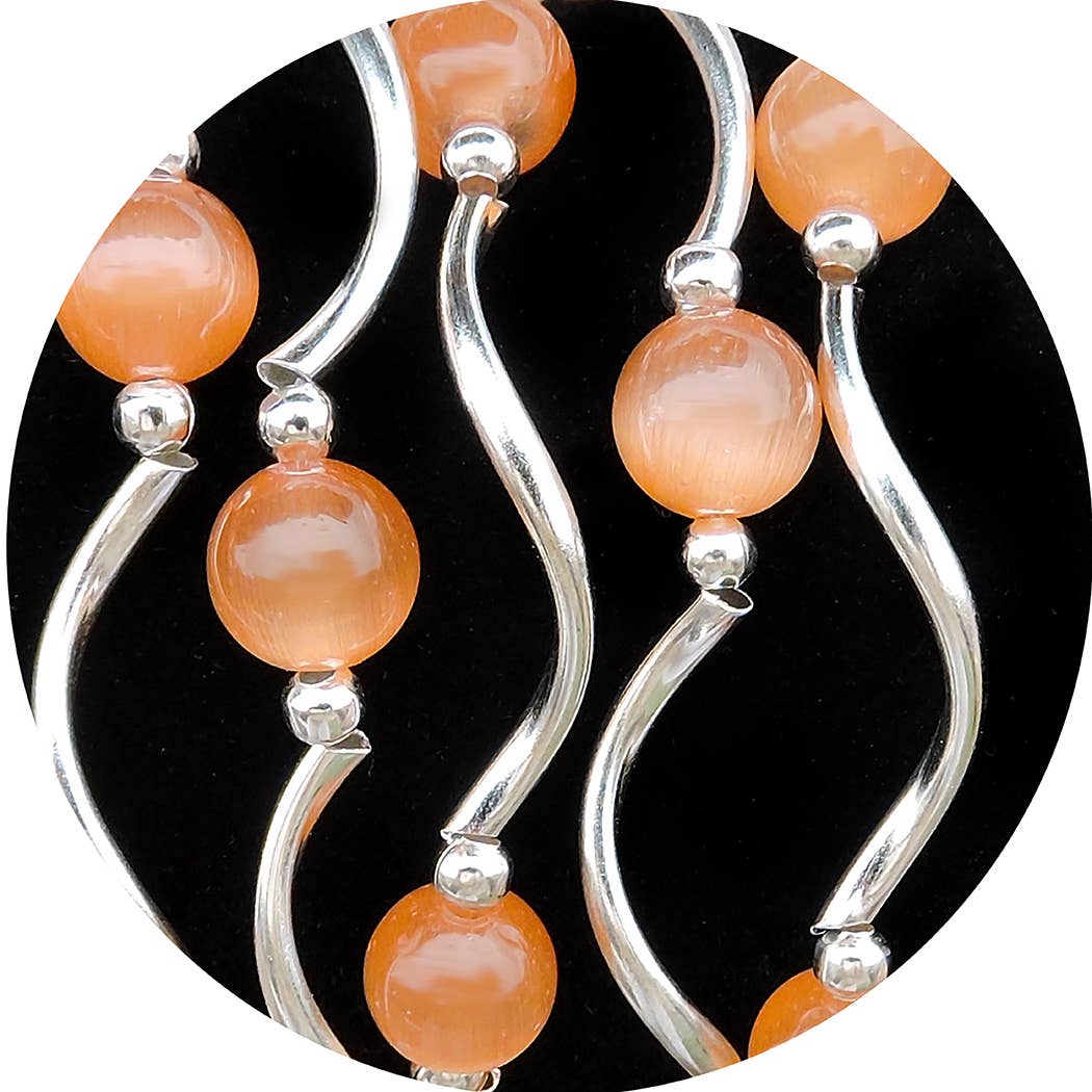 My Fun Colors - Cats Eye Bracelets Select from 12 Color Styles: Lilac Cats Eye Bracelet