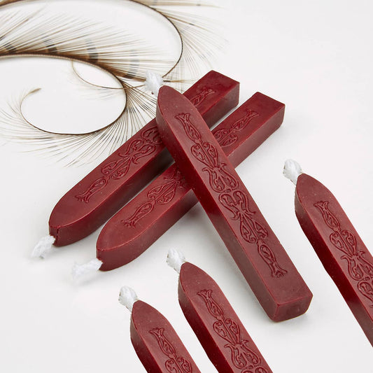 Freund Mayer & Co. - Sealing Wax Sticks with wick by color Bulk- 25+ colors- 12's: Burgundy