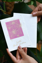 Load image into Gallery viewer, Paper Mirchi - Deckle Edge Cotton Card - GC Dahlia Mauve