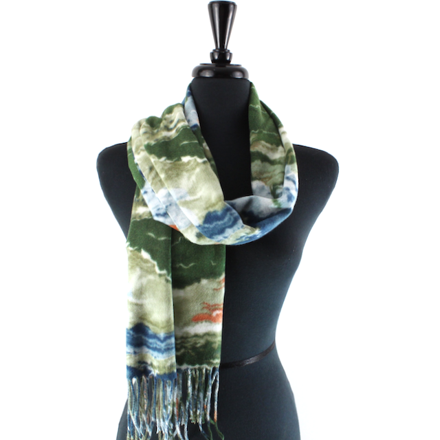 Pretty Persuasions - S23290 Cloudy Skies Scarf: 06 Khaki
