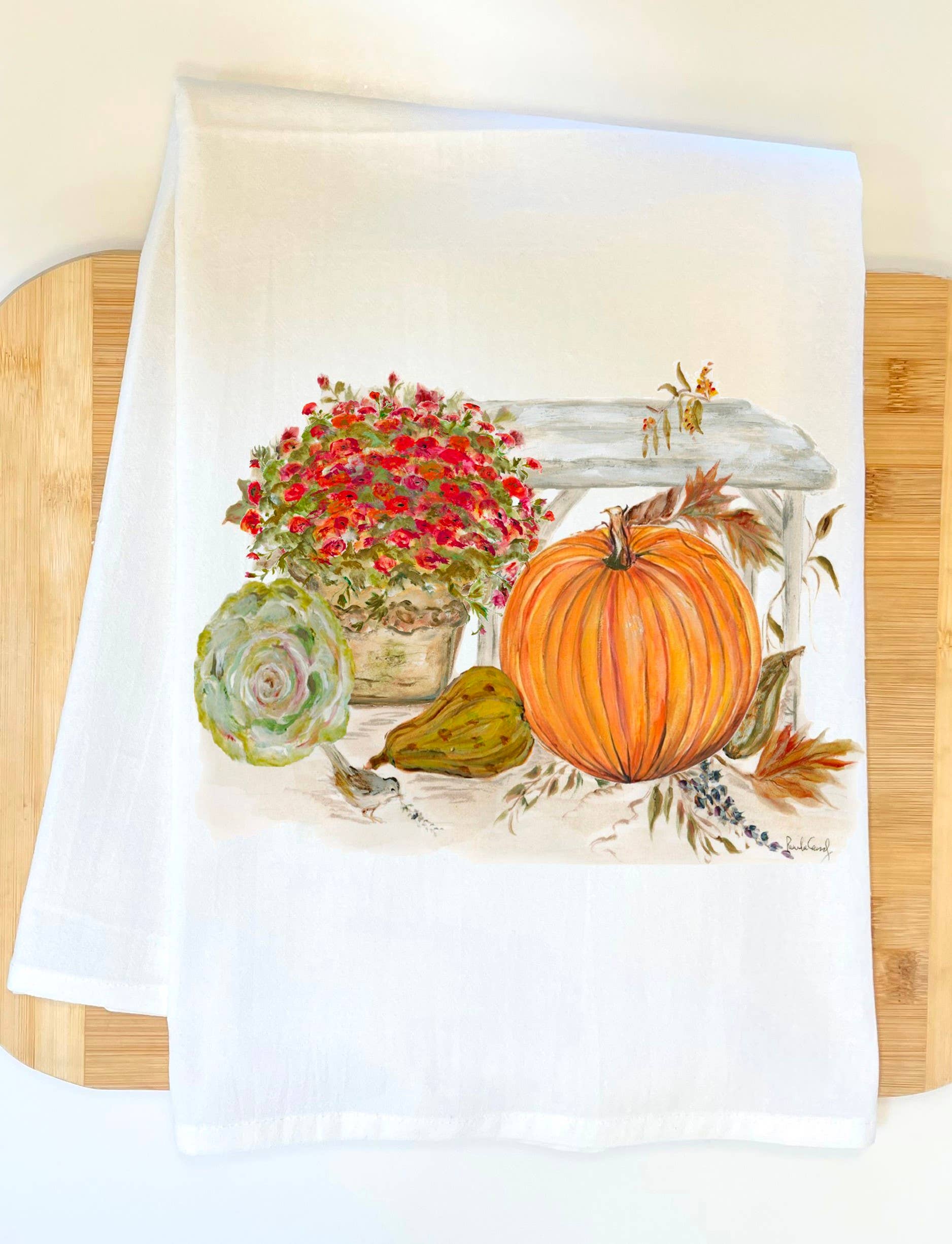 Pamela Cassidy Designs Pumpkin Towel