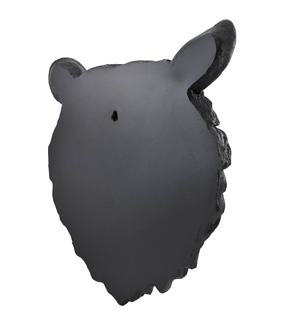 Zeckos - 16 Inch Black Bear Head Bust Poly-Resin Wall Hanging
