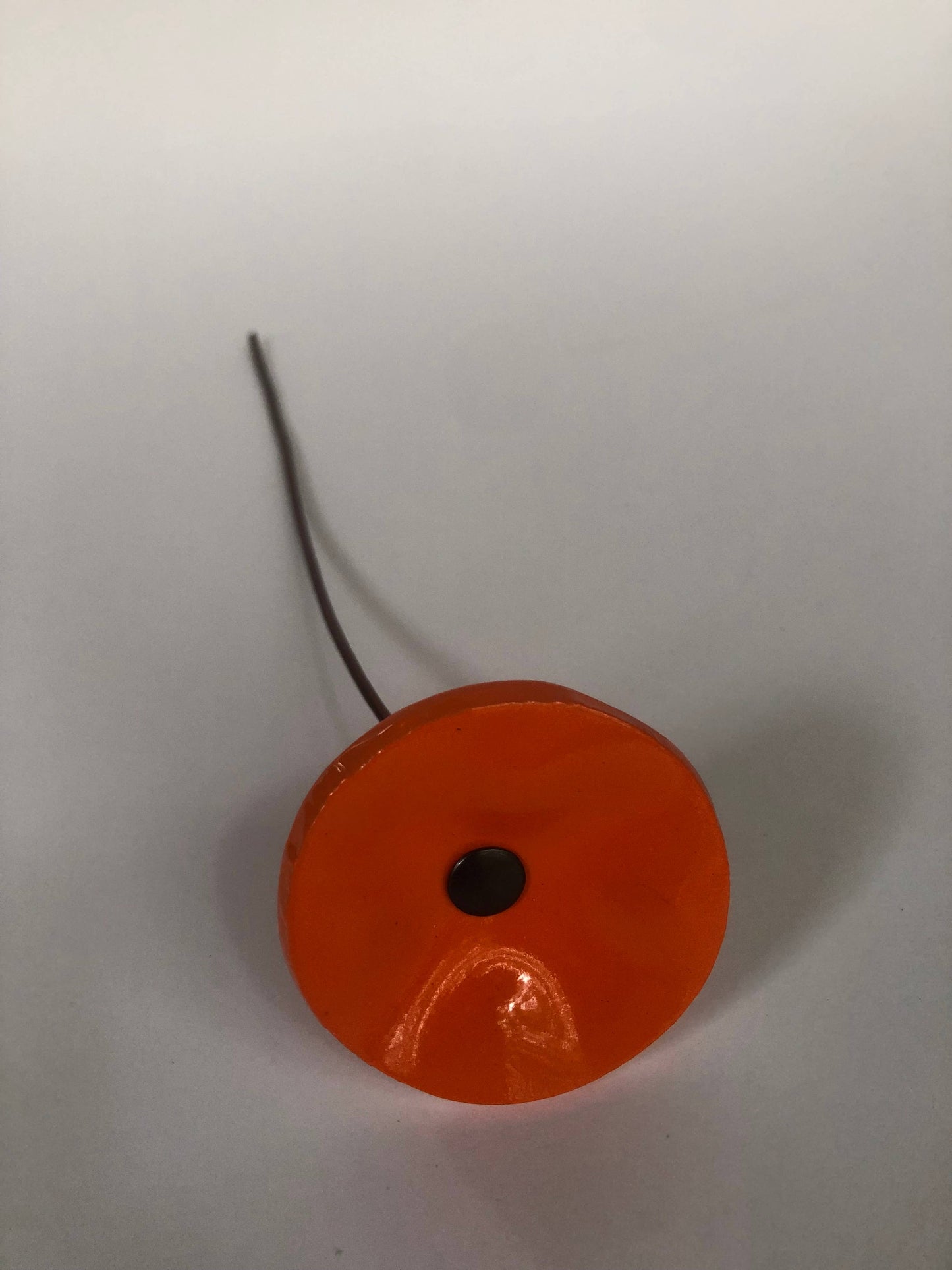 CARNEOL GLASS - Small Glass Flower For Outside In Red On Flexible Stem