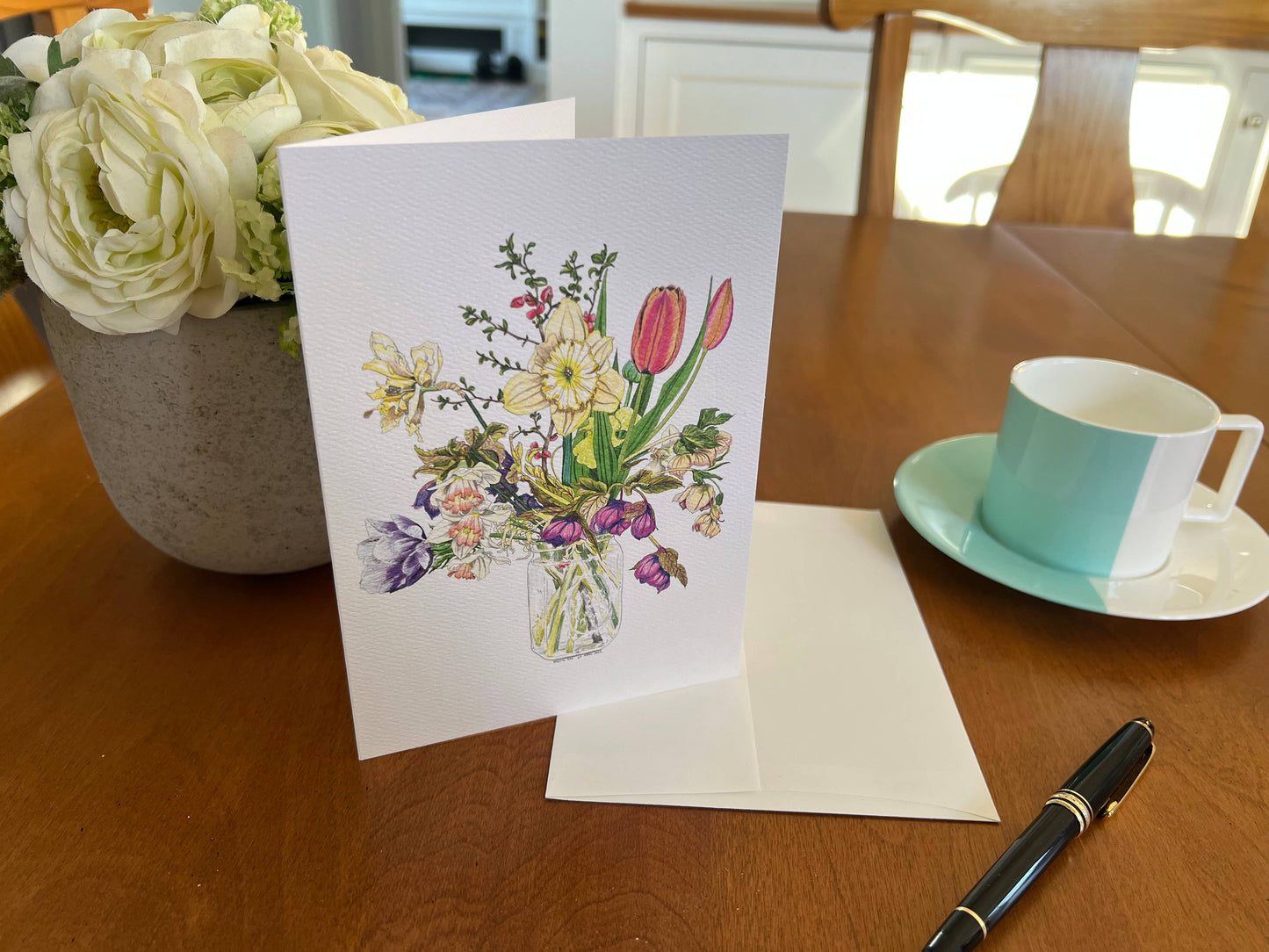 Vivid Cottage - First of Spring - card