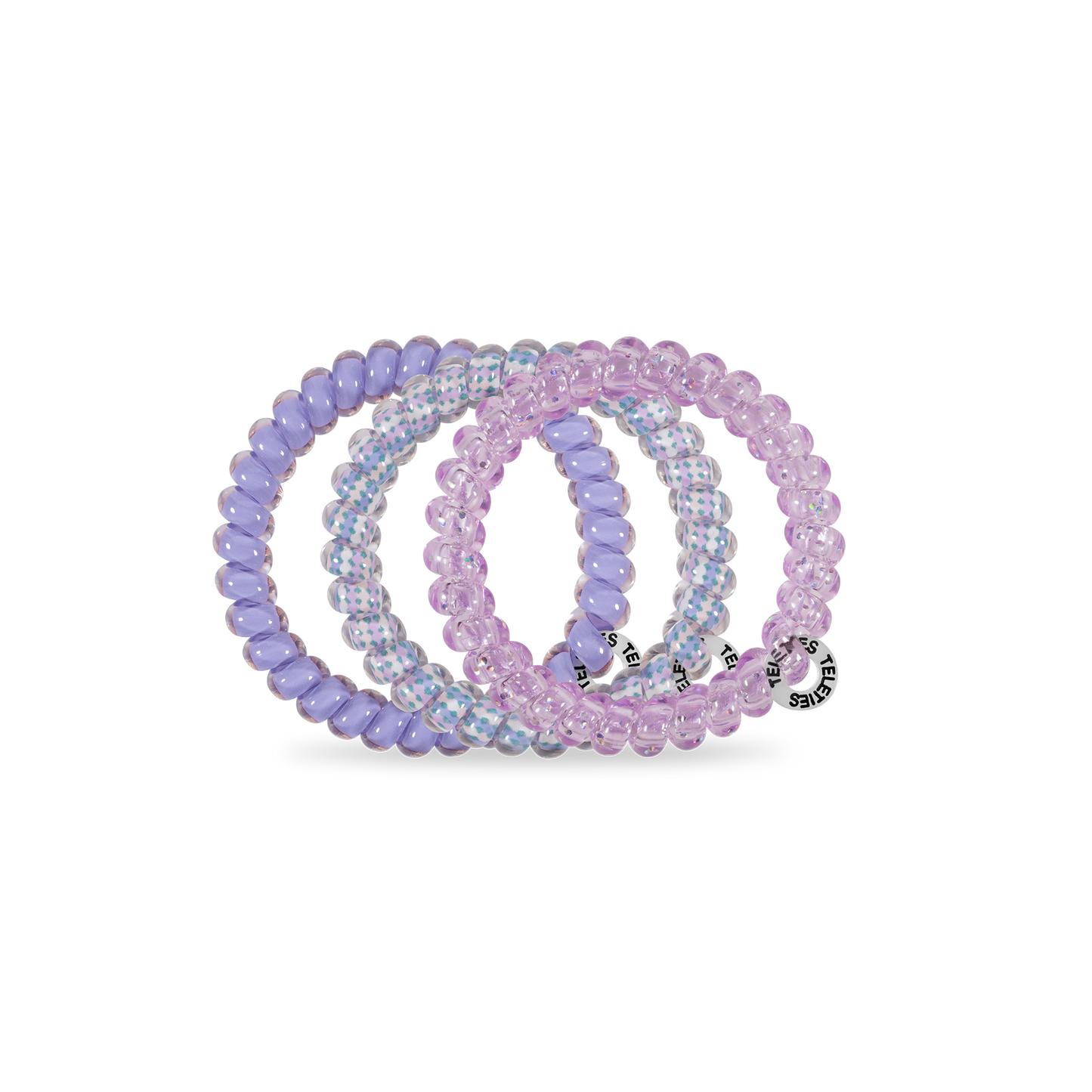 TELETIES - Spiral Hair Coils | Small | Lavender Mist