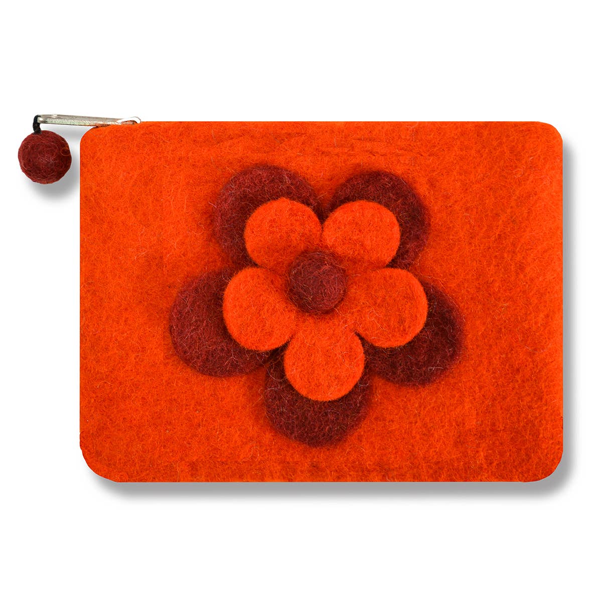 BNB Crafts Inc. - Two Layer Flower Coin Purses: Orange