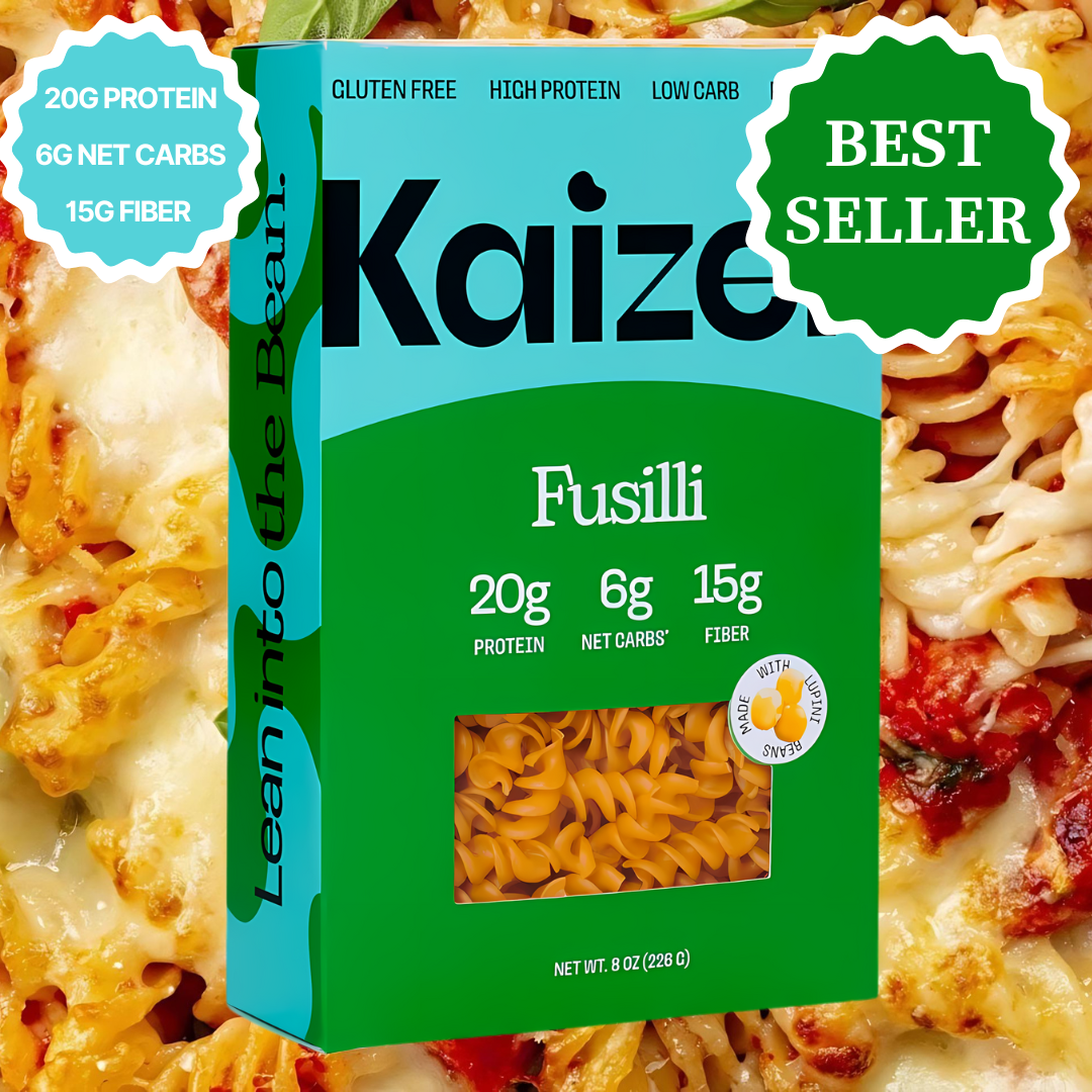 Kaizen Food Company - Fusilli 6g Net Carb High Protein Pasta - Low Carb, Keto