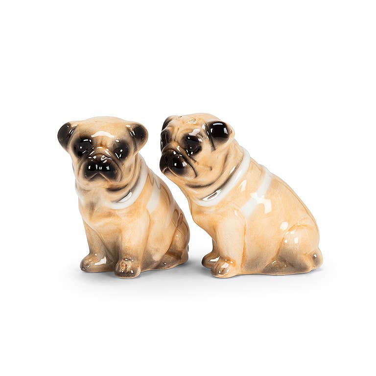 Abbott - Pug Dog Salt & Pepper-3"H