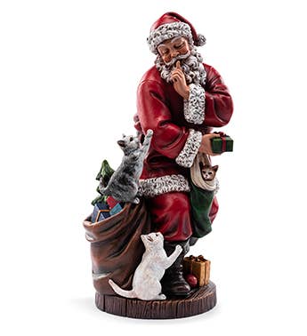 Napco - Santa Shshing Cats  Item # 53426