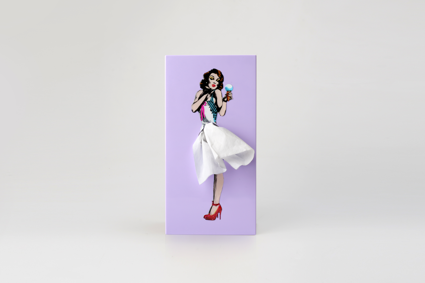 Beyond123 - Flying Skirt Tissue Box: Pink