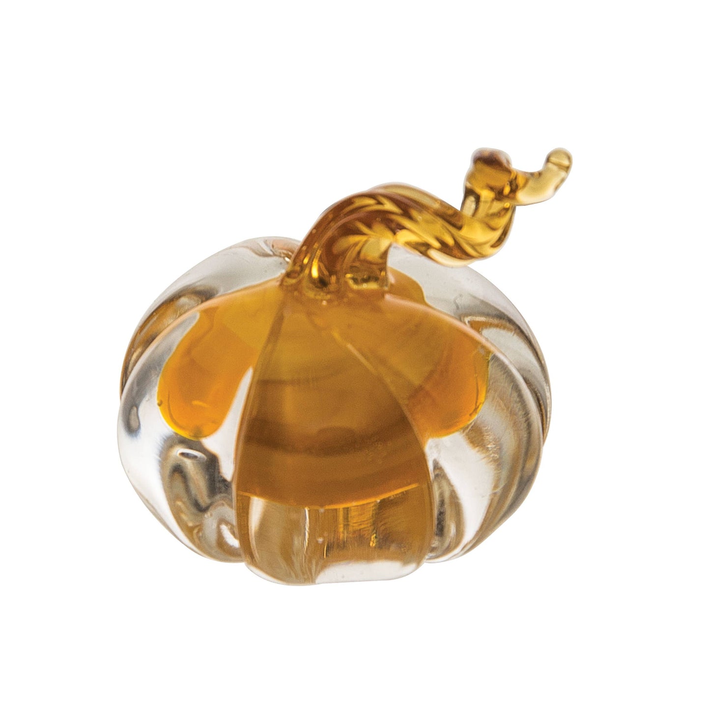 C&F Home - Fall/Harvest Yellow Glass Pumpkin Figurine