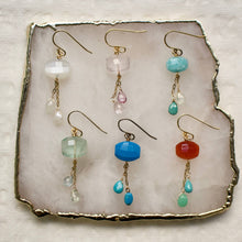 Load image into Gallery viewer, a.v. max - Semi Precious Dangle Earrings: Berry