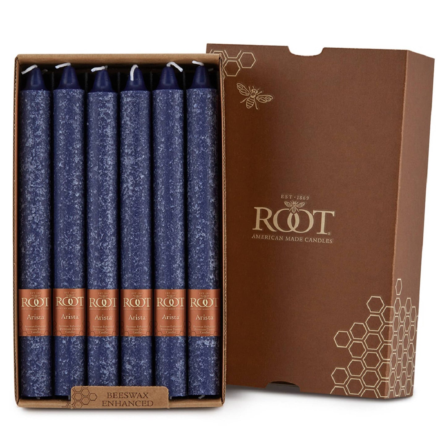 ROOT Candles - ROOT Timberline Arista Candles Box Of 12: Beeswax / 12 inch