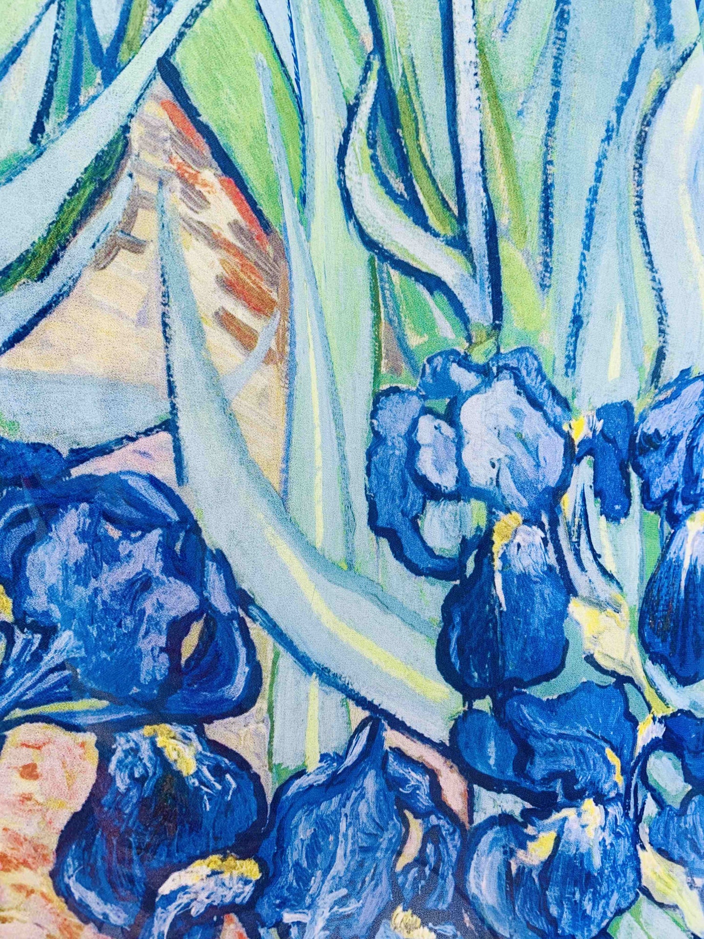 JC Sunny Fashion - JC071063 Blue-Green Iris Kimono