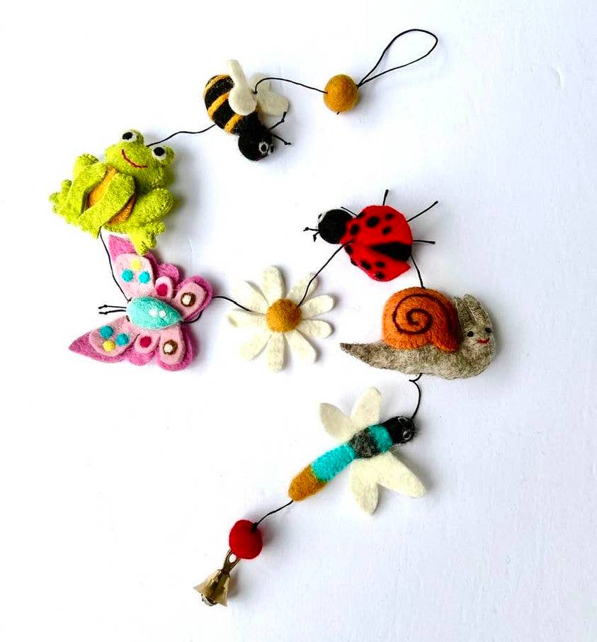 The Winding Road - Garland - Springtime Bug Buddies - Wall Decor