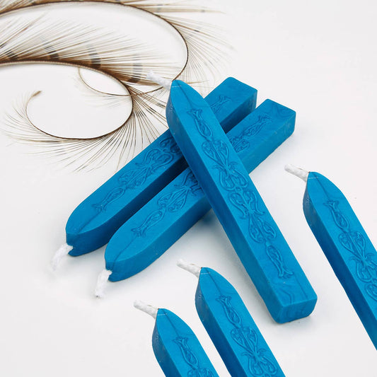 Freund Mayer & Co. - Sealing Wax Sticks with wick by color Bulk- 25+ colors- 12's: Cobalt Blue