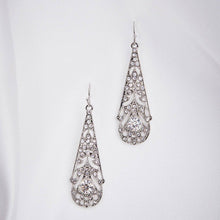 Load image into Gallery viewer, Lovett &amp; Co - 1920s Filigree Crystal Earrings