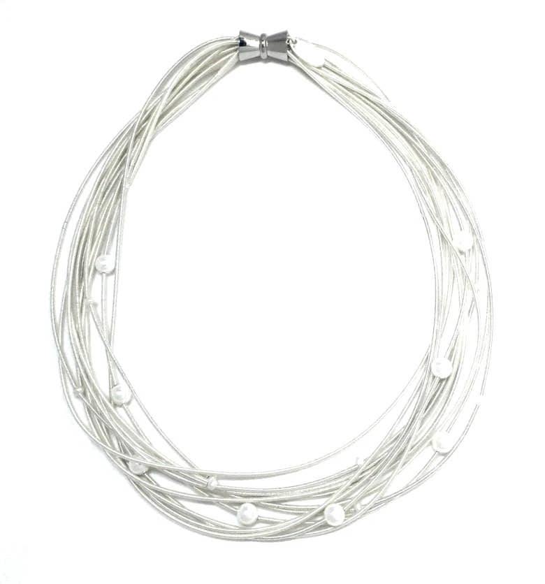 Sea Lily - 526 - White pw with White Pearls