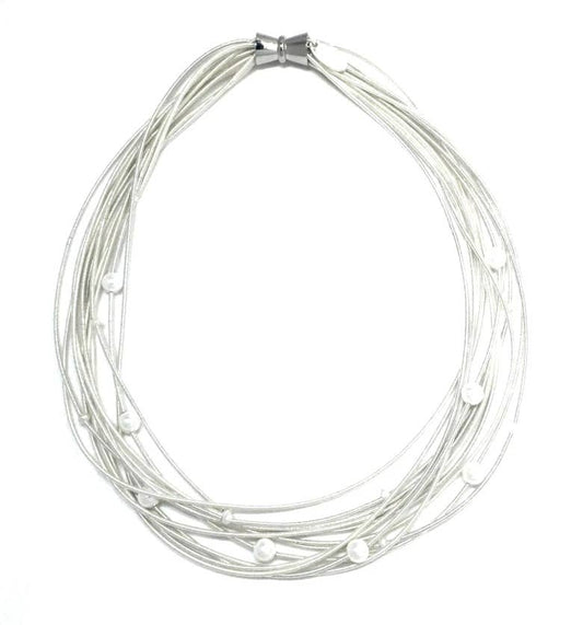 Sea Lily - 526 - White pw with White Pearls