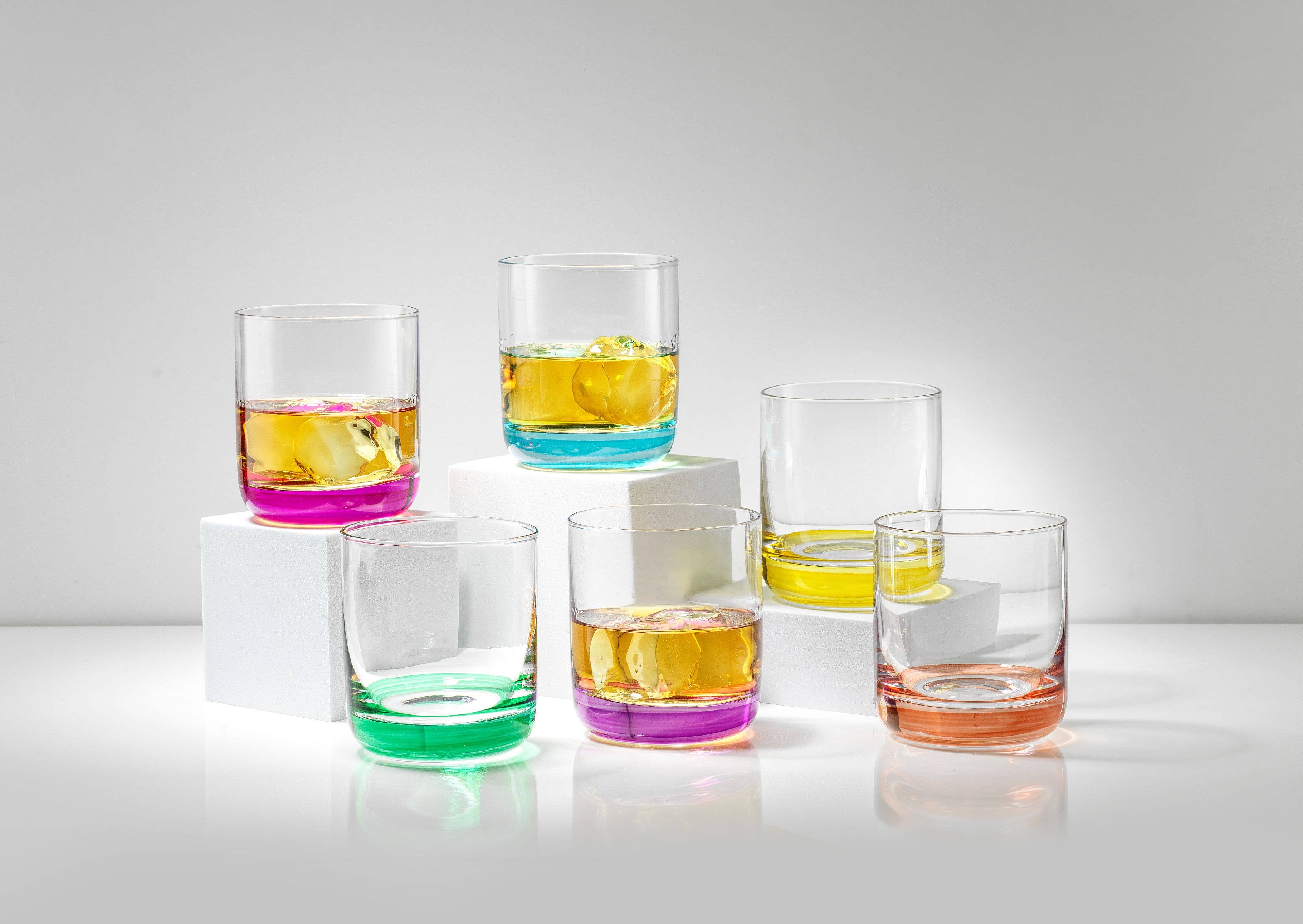 Hue Colored Whiskey Tumbler Glasses - Thumbnail 5