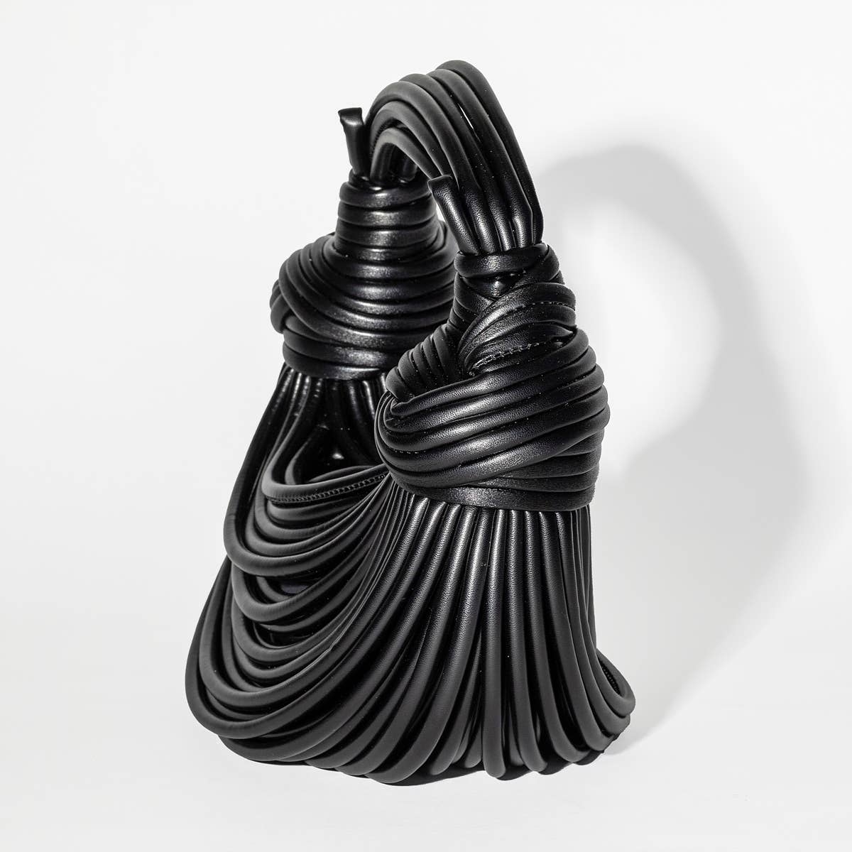 Gypsie Jane - Vegan leather stringy detail handbag: SILVER / ONESIZE