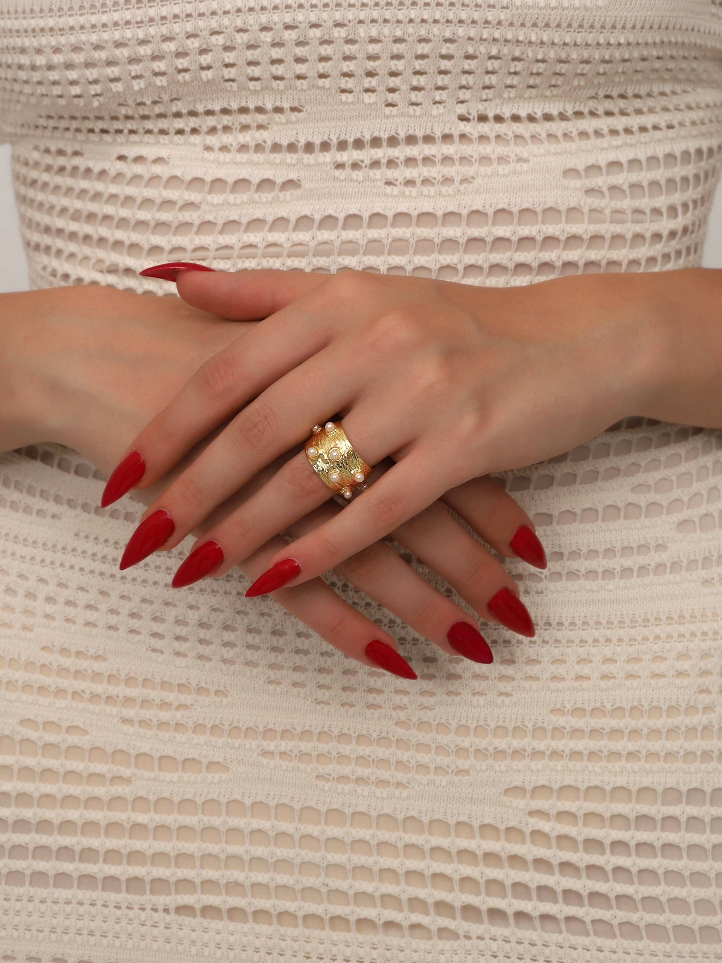 BUBU BY TEKIN SHOP - Gold Plated Pearl Ring