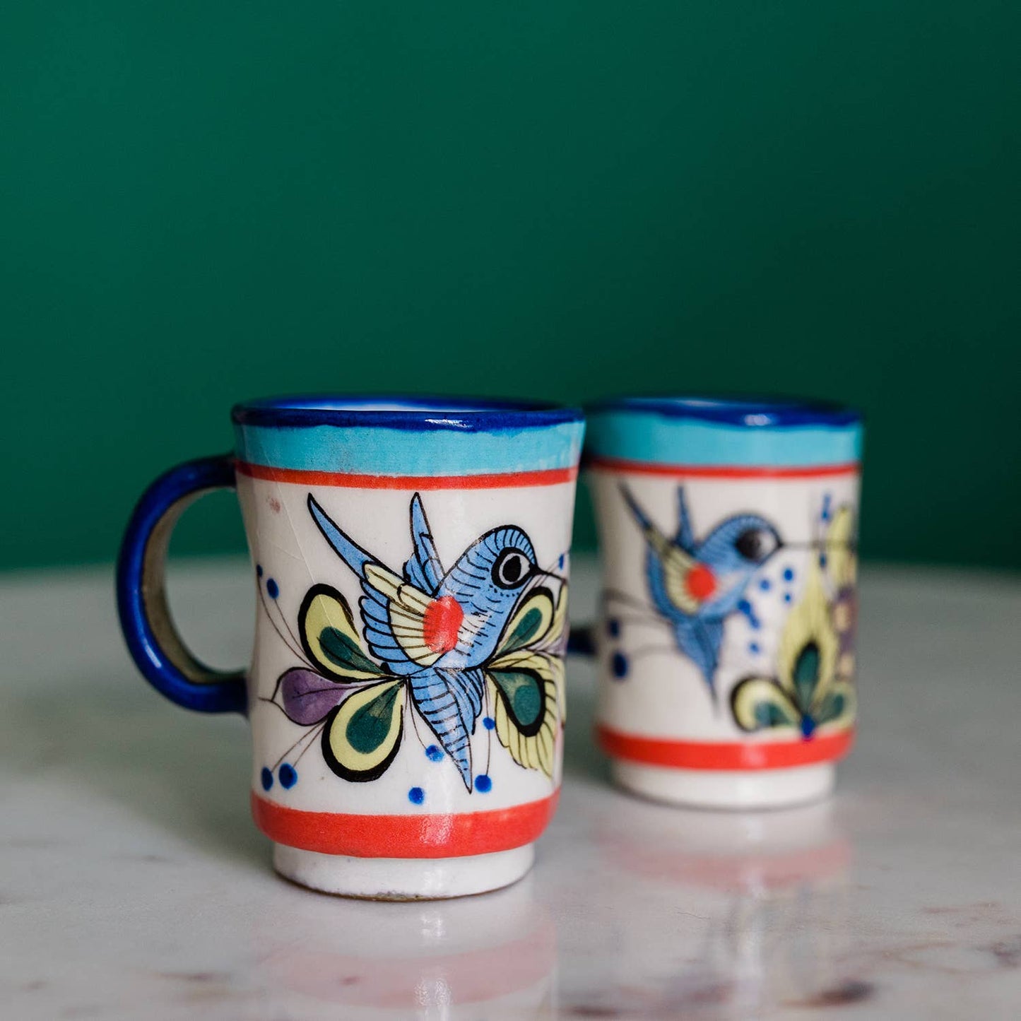 Lucia's Imports - Wild Bird Espresso Cups