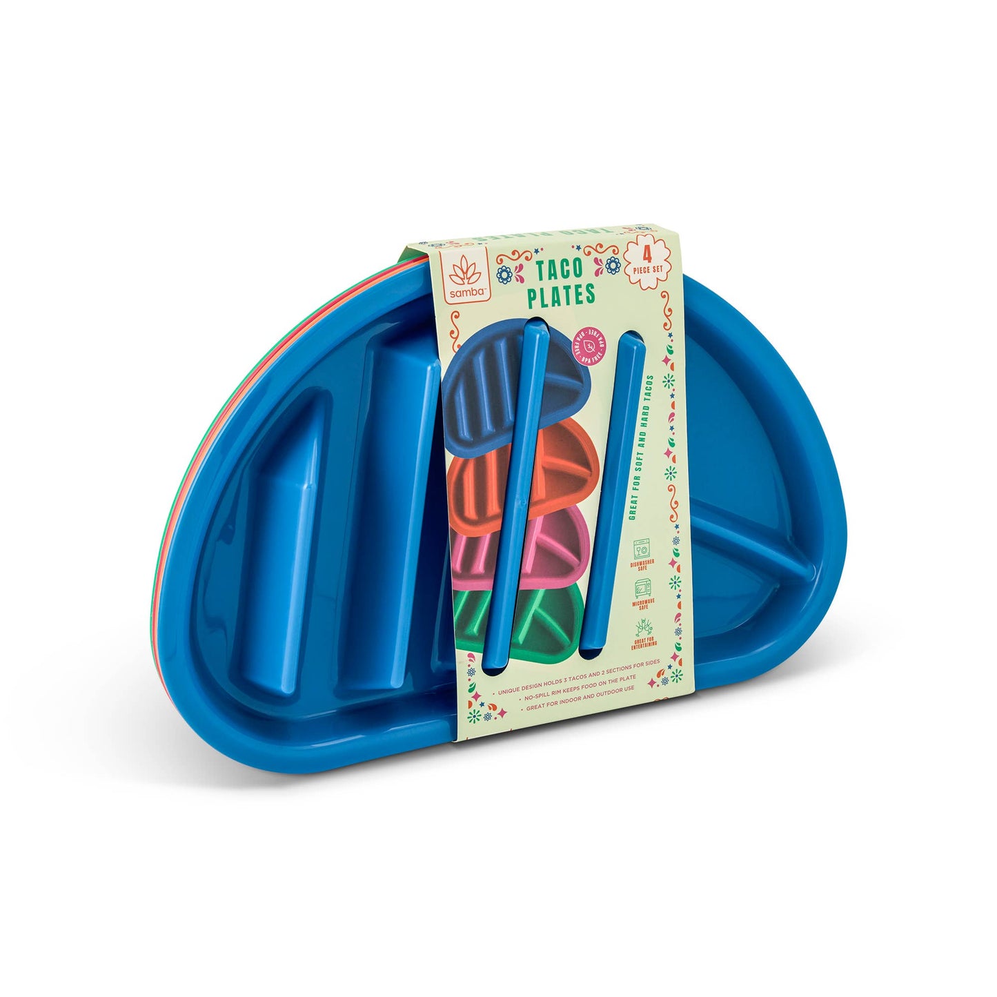 Core Home - 4pk Taco Plates - SHS/KS/STA/OJU