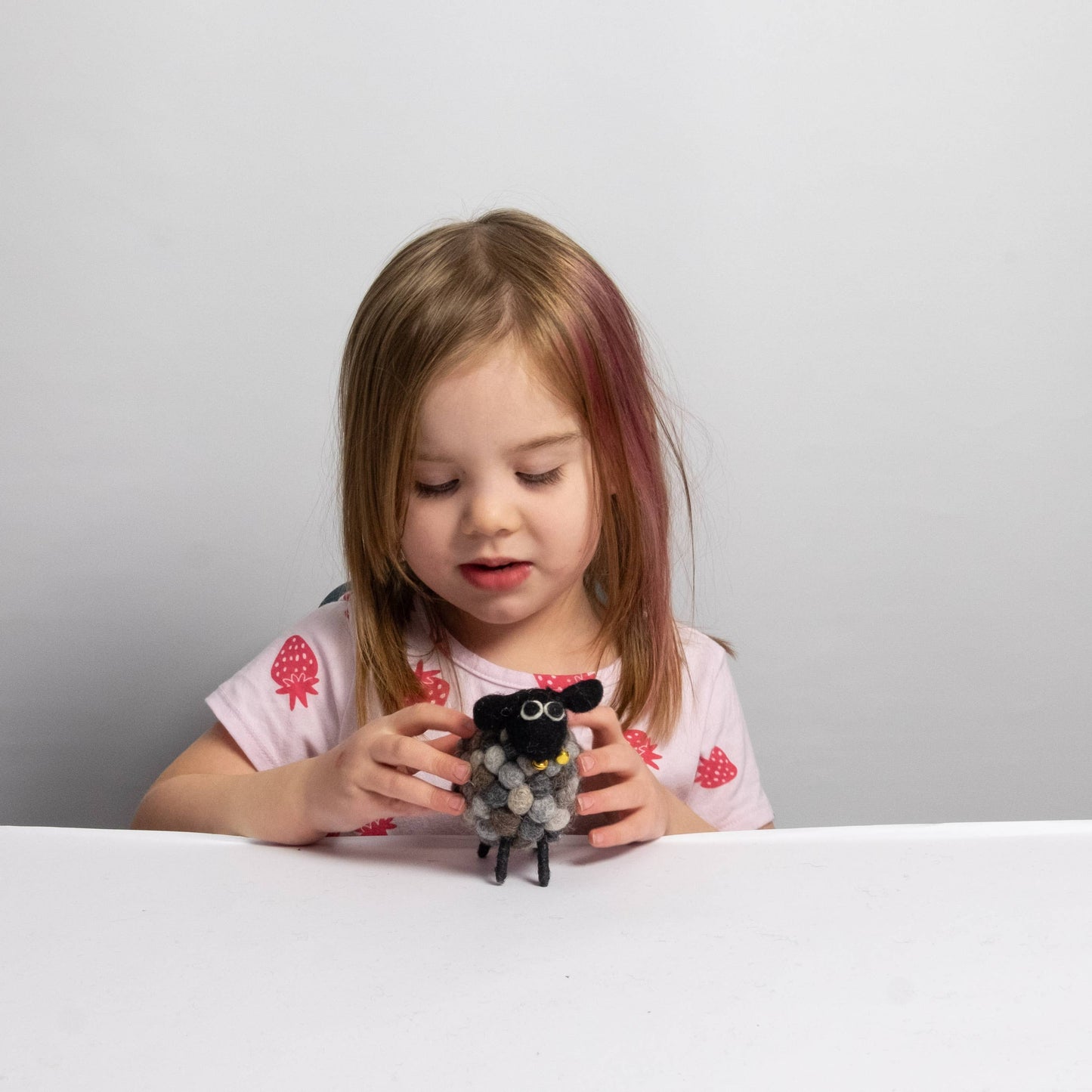 The Winding Road - Felt Grey Ball Sheep