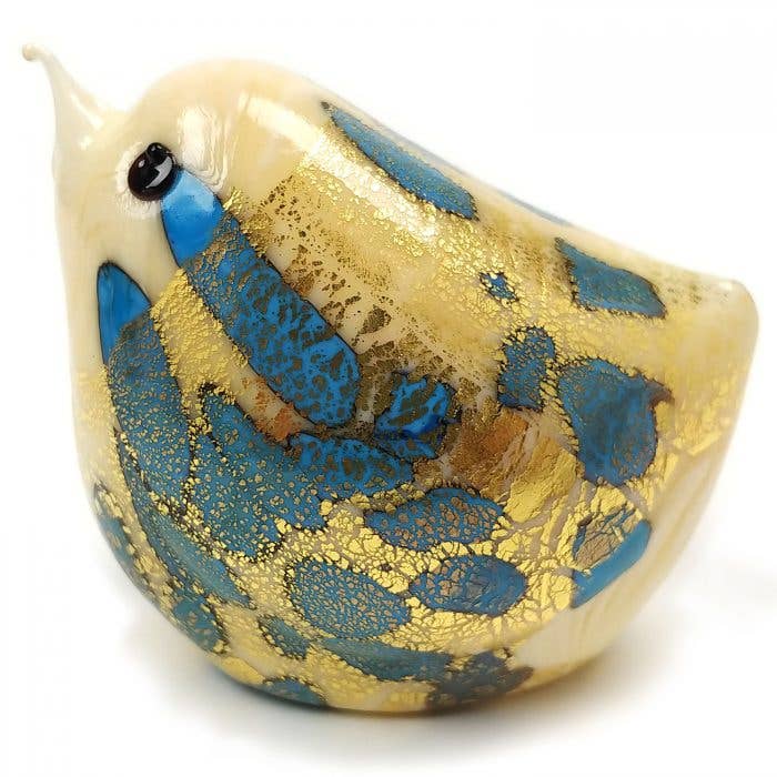 Alice Sturzinger LLC - Murano Little Bird of Inspiration Figurine - Muliple Color: Aqua