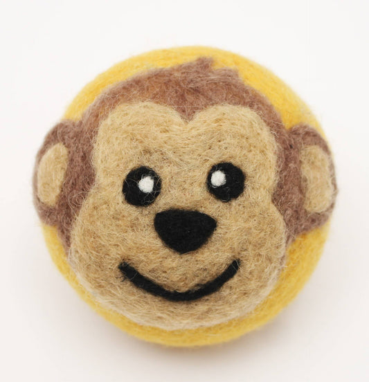 Ethical Global - Cute Animals: Eco Wool Dryer Balls Fair Trade: Monkey