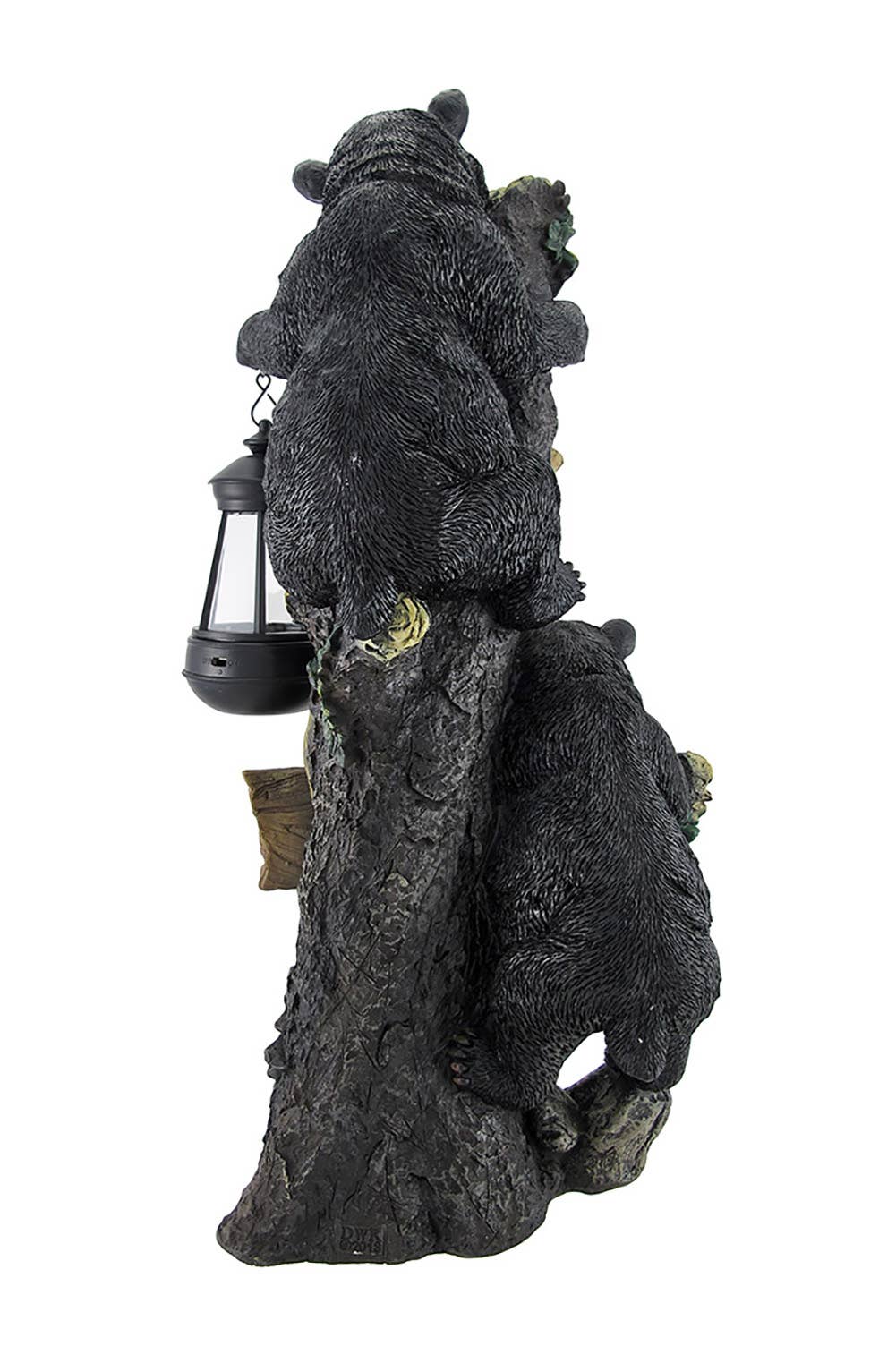 Zeckos - Climbing Bear Cubs Solar Light Welcome Statue