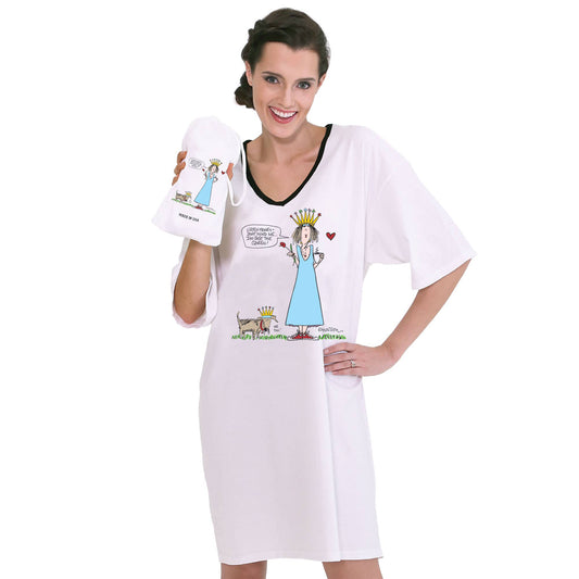 Emerson Street Clothing Co. - Don't Mind Me, I'm Just the Queen, Nightshirt in a Bag