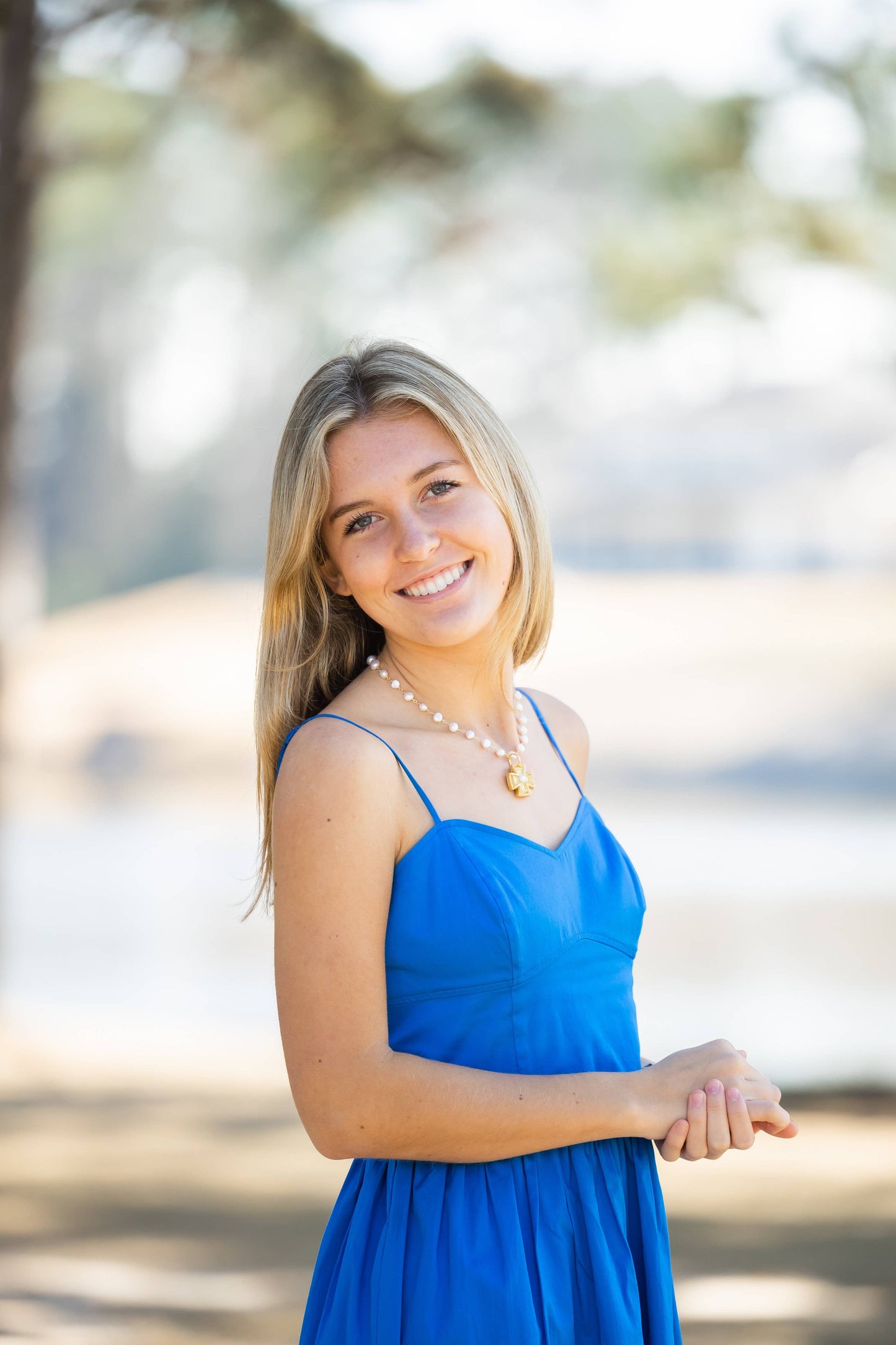 Hidden Truth Jewelry - Fresh Water Pearl Chain with Anna Pearl Cross