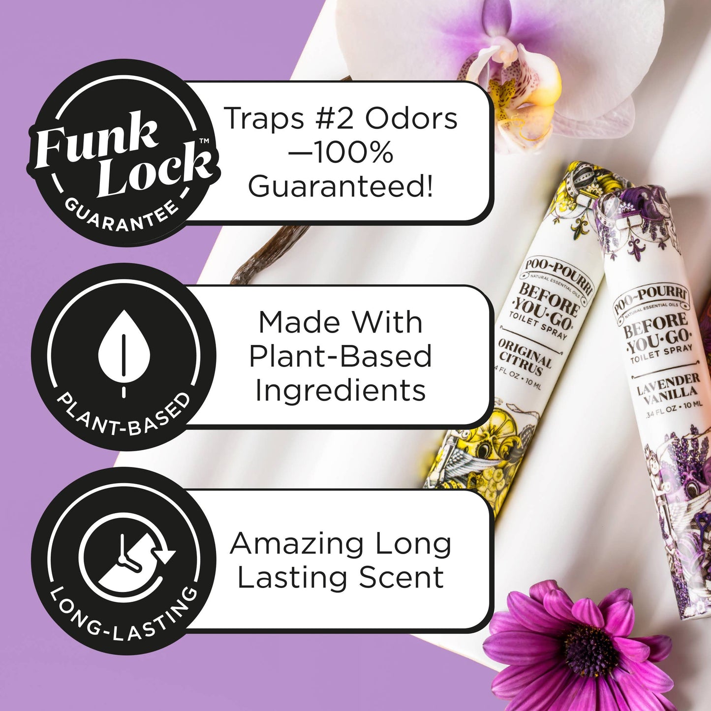 ~Pourri - Poo~Pourri Lavender Vanilla 10mL Travel Size