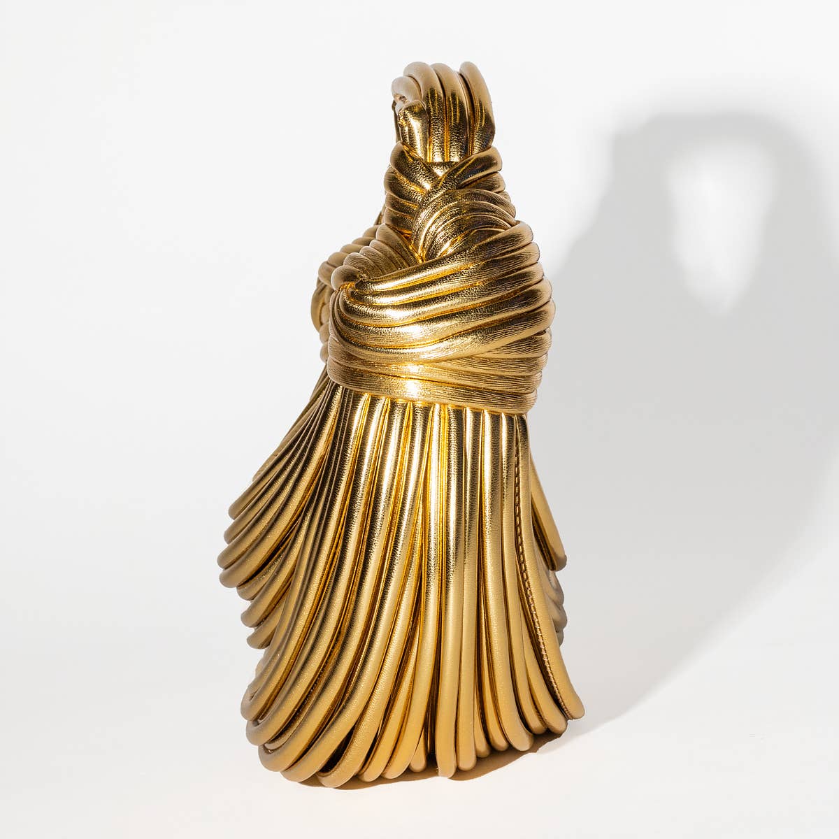 Gypsie Jane - Vegan leather stringy detail handbag: SILVER / ONESIZE