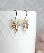 Load image into Gallery viewer, A Pocket of Posies - Fairy Earrings - (more colors): Antiqued Silver