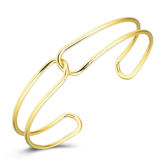 Laudic Co - Metal Linked Bangle: Gold