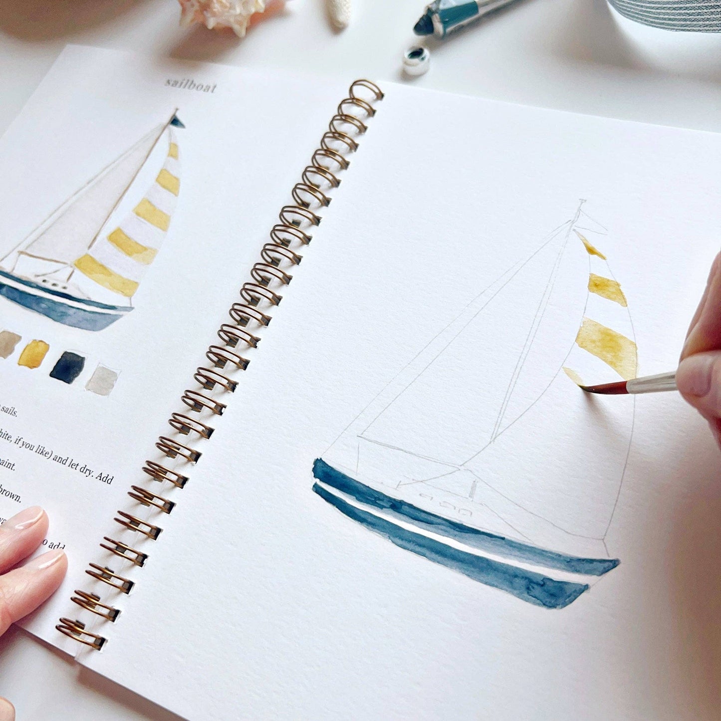 emily lex studio - Seaside watercolor workbook presale