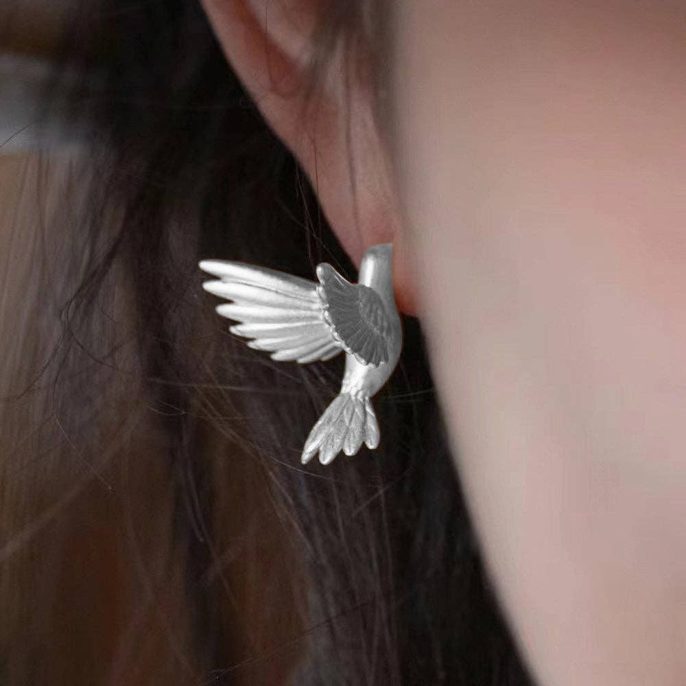 Cici’De Jewelry Amsterdam - Good Luck Birds Ear Studs: Gold
