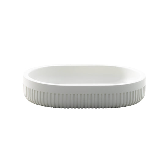 Moda at Home Enterprises, Ltd - Corbett Soap Dish Resin: White