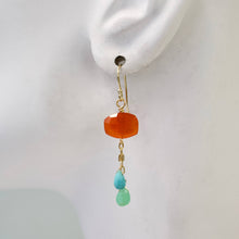 Load image into Gallery viewer, a.v. max - Semi Precious Dangle Earrings: Berry